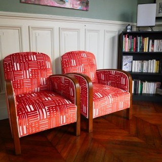 Rénovation Paire de Fauteuils Art Déco