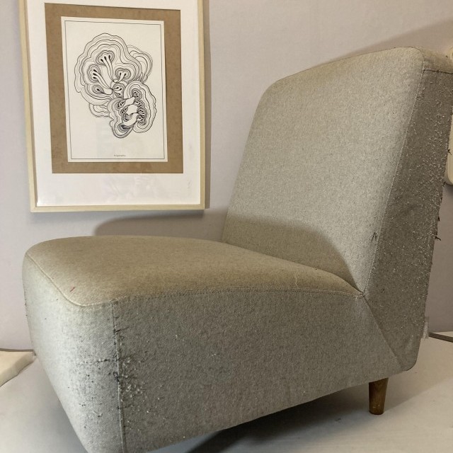 Rénovation d'un fauteuil de style Hendaye