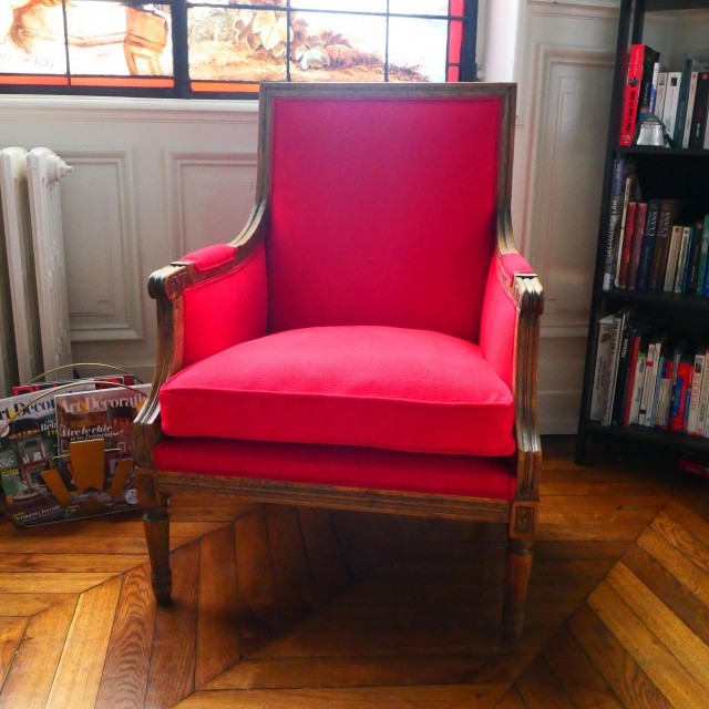 Restauration d'un fauteuil Bergère